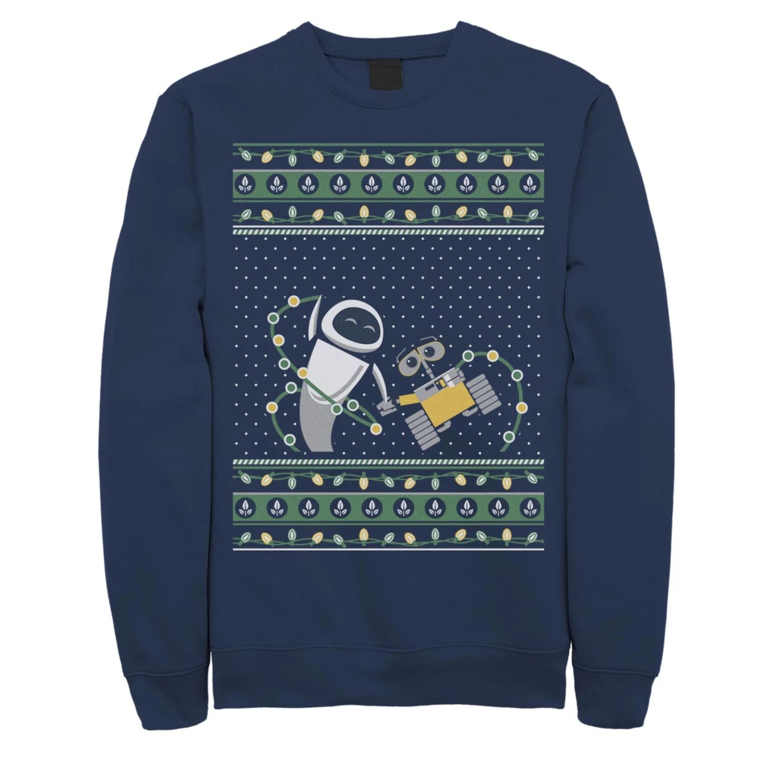 

Мужской флисовый свитер Disney Pixar Wall-E & EVE Ugly Christmas Licensed Character