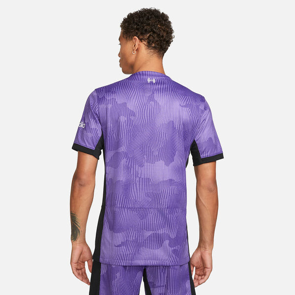 Футболка dri fit liverpool fc 23 24 стадион третья футбольная майка Nike, фиолетовый — фото 4