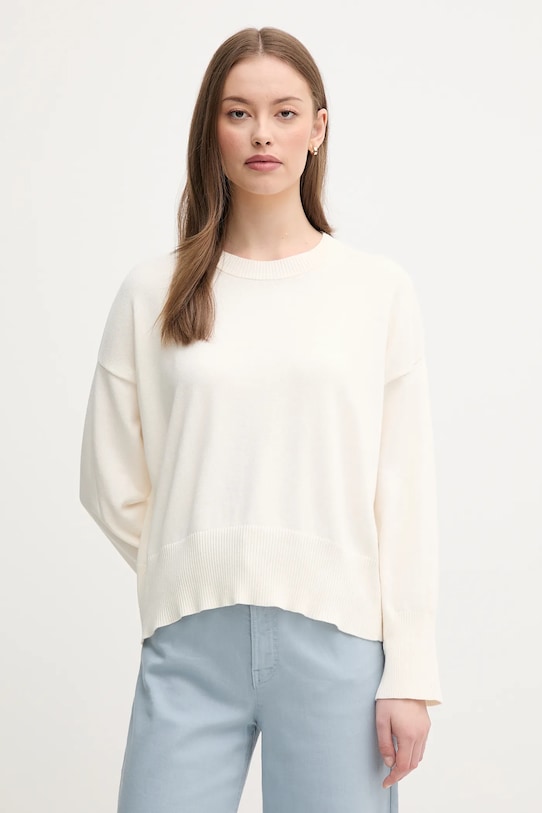 

Хлопковый свитер United Colors Of Benetton, бежевый