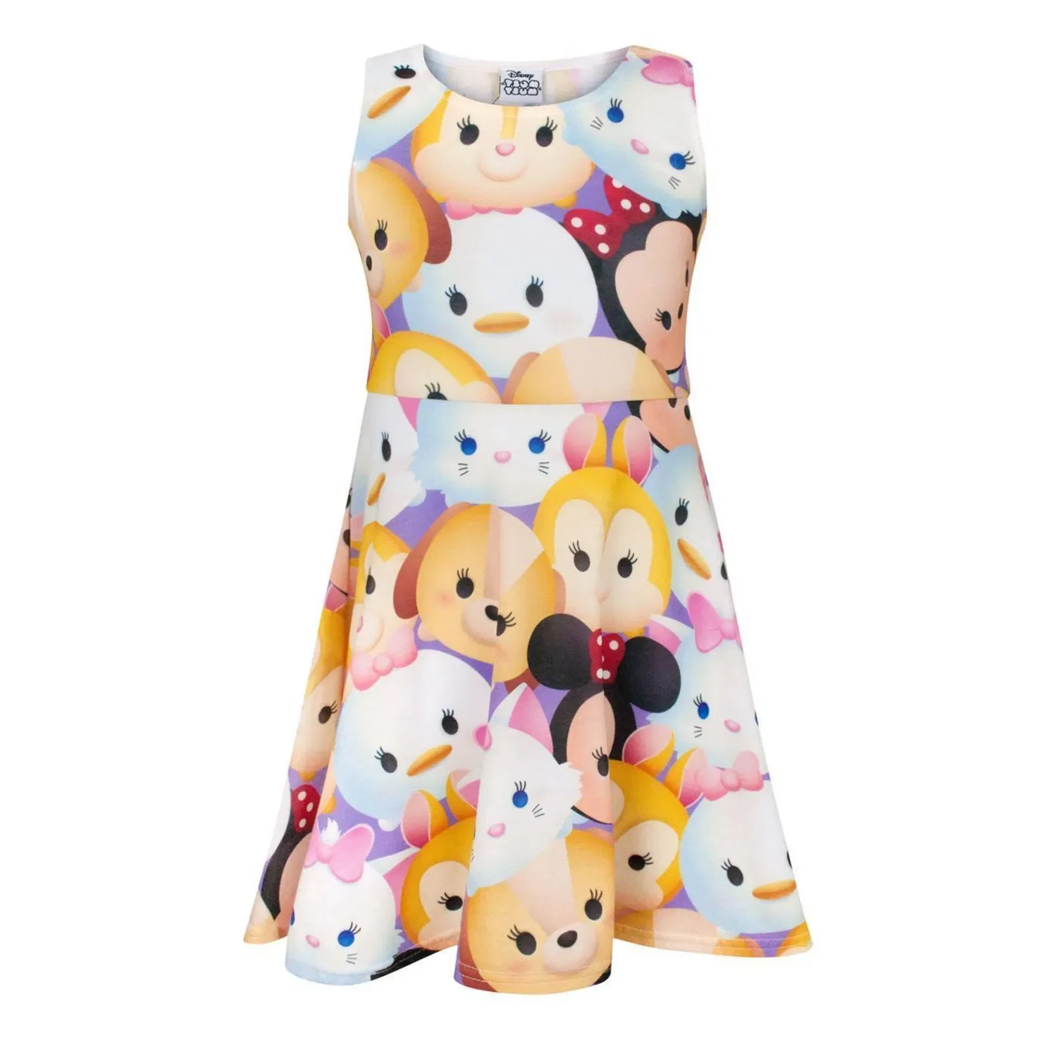 Платье для девочек с принтом Tsum Tsum Disney, белый