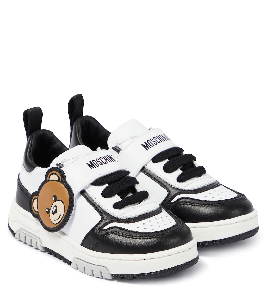 

Кроссовки Teddy Bear из кожи Moschino, разноцветный