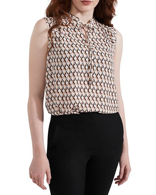 

Блуза Esmeralda с геопринтом HOBBS LONDON, цвет Multi
