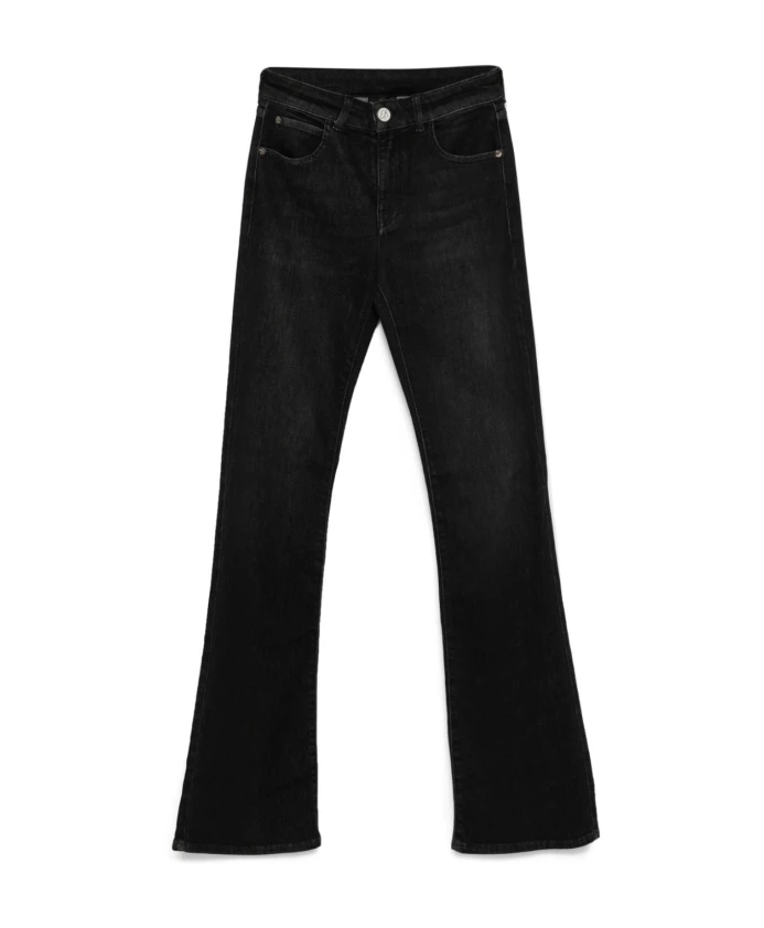 

Расклешенные джинсы из денима Emporio Armani, черный
