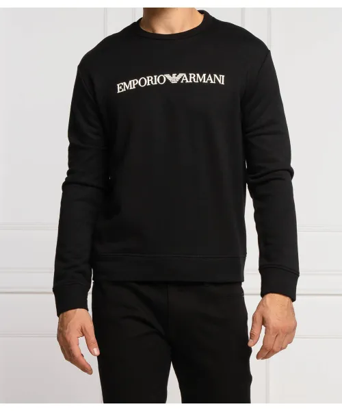 

Толстовка Regular fit Emporio Armani, черный