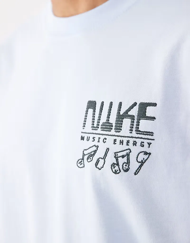 Футболка Nike Swoosh Sounds с принтом на спине, светло-голубой — фото 3