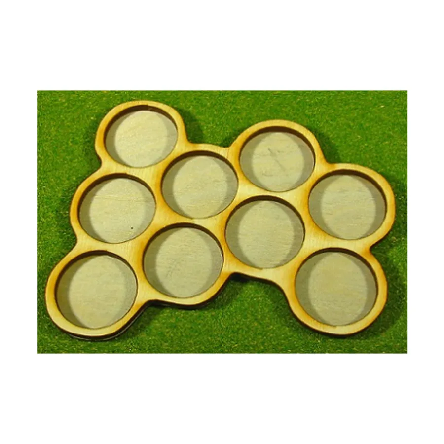 

Подносы Орды — 9 фигурок, круглые подставки диаметром 25 мм., Miniature Movement Trays - Hordes (Litko Aerosystems)