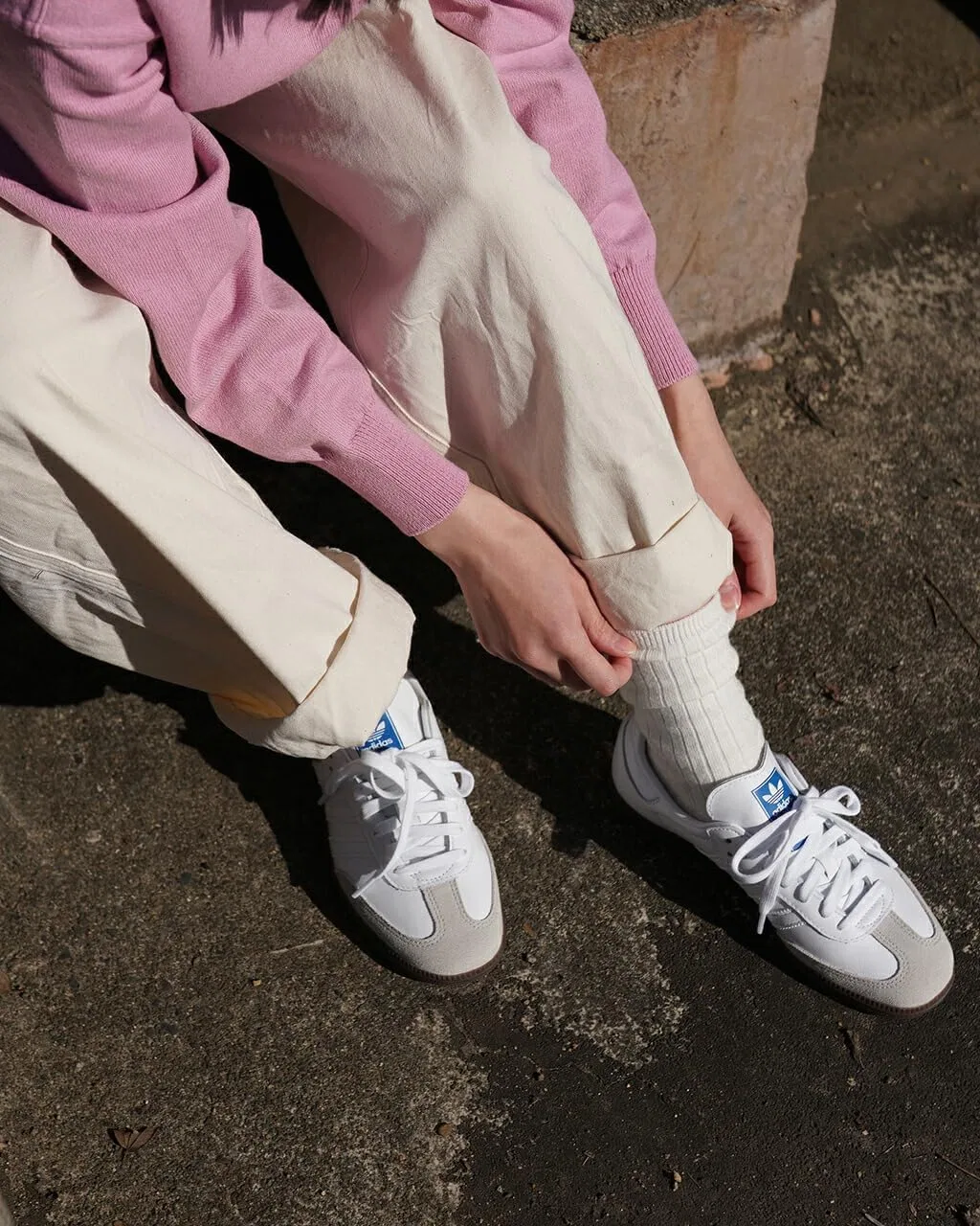 Мужские кроссовки Adidas Originals Samba, Footwear White (Ie3439) — фото 2