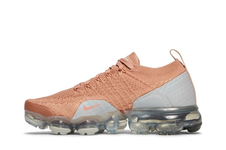 Кроссовки Nike Wmns Air VaporMax Flyknit 2 'Rose Gold', розовый — фото 3