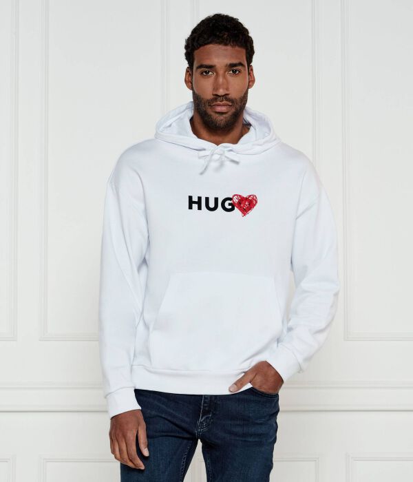 

Свитер дэугили Relaxed fit Hugo, белый