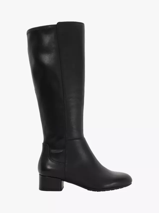 Ботинки Dune Tayla Wide Fit Leather Knee High, черный