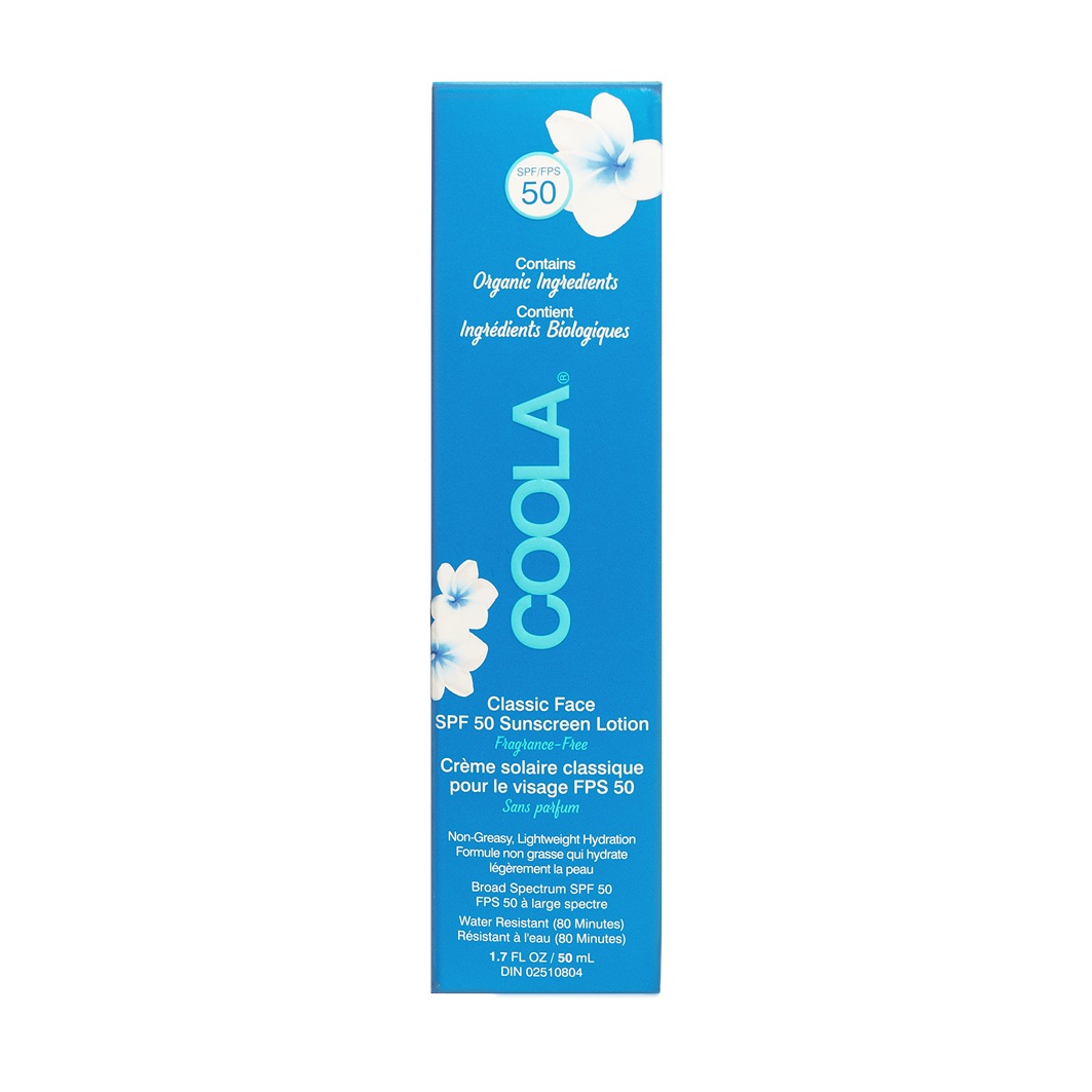 Солнцезащитный крем classic classic spf 50 face lotion fragrance-free Coola, объем 50 мл — фото 2