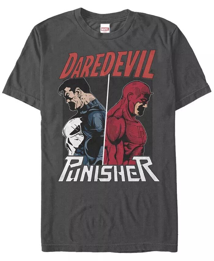 

Мужская футболка Punisher Devil с коротким рукавом и круглым вырезом Fifth Sun, серый
