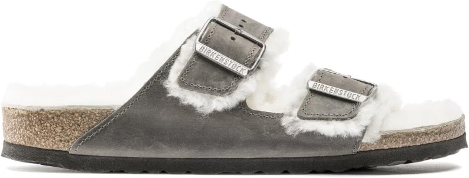 Тапочки Birkenstock Unisex Adult Arizona Shearling, Iron — фото 3
