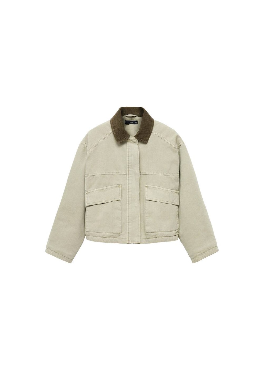 

Куртка межсезонная MANGO TEEN, пастельно-зеленый/темно-зеленый