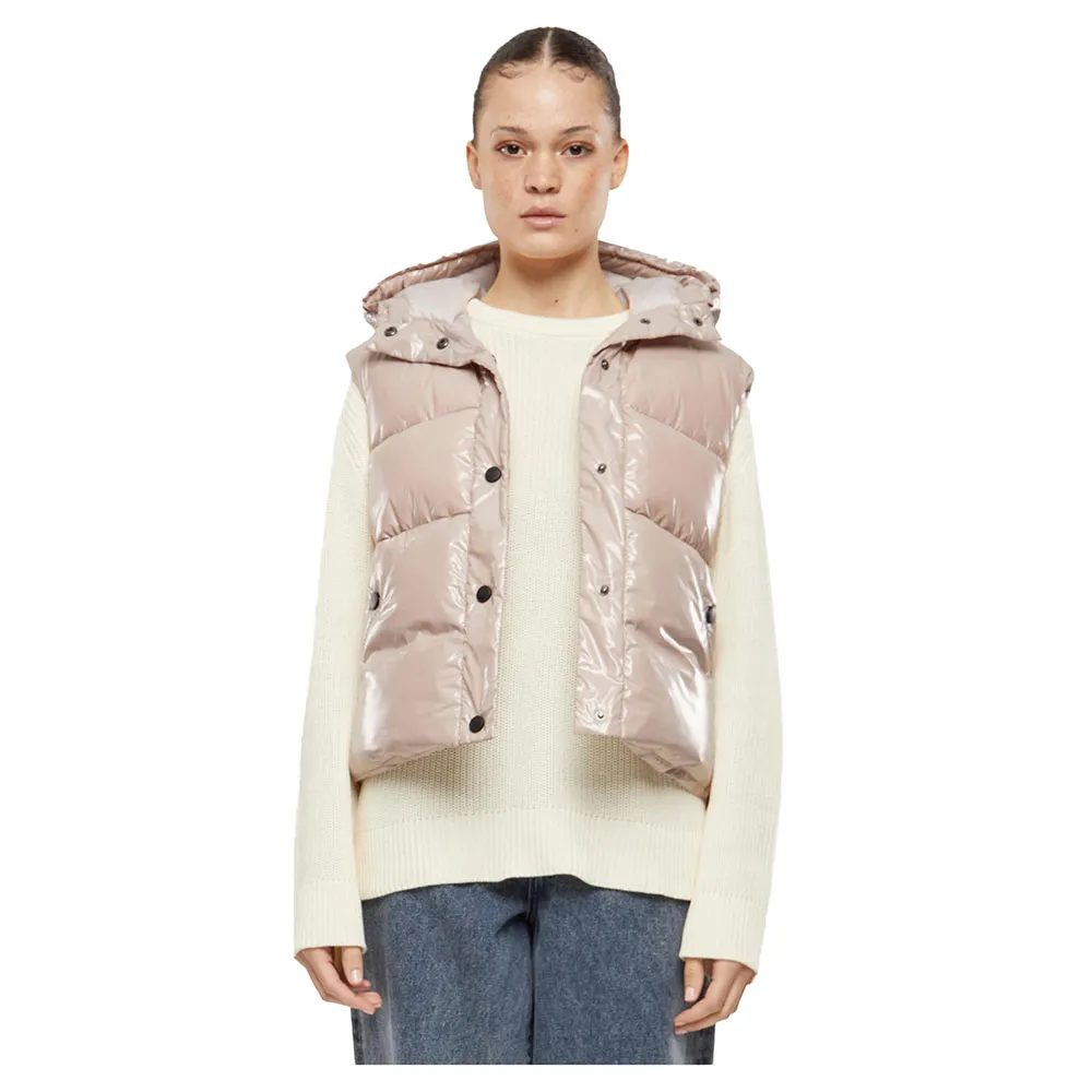 

Жилет Urban Classics Recycled Shiny Puffer, бежевый