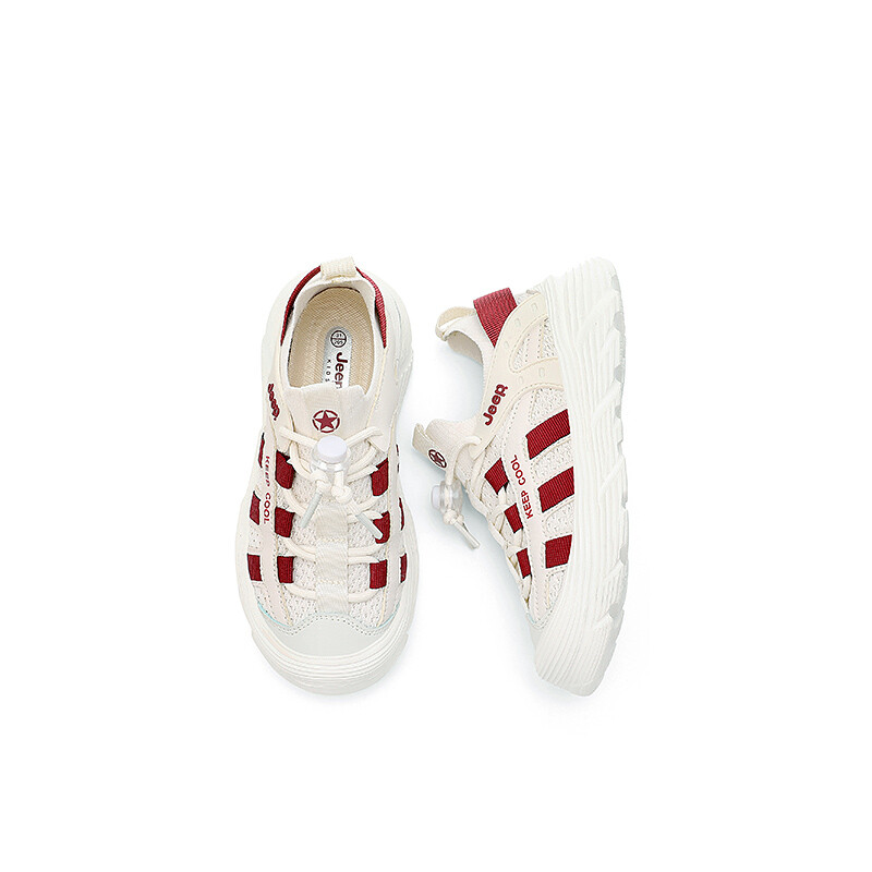 Кроссовки Jeep Kids Lifestyle Shoes Kids Low-top Rice/burgundy, цвет Rice/burgundy — фото 4
