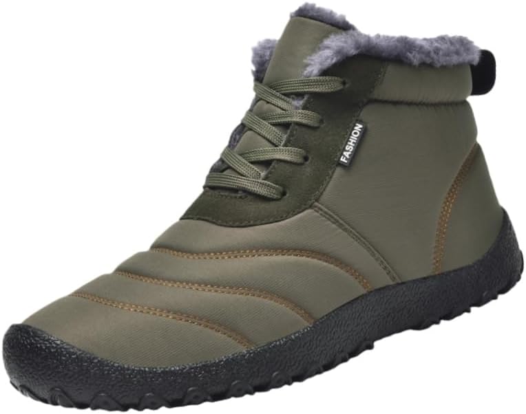 

Мужские зимние сапоги FmShi большого размера- с мягкой подкладкой, противоскользящие, для зимних походов и альпинизма, зеленый