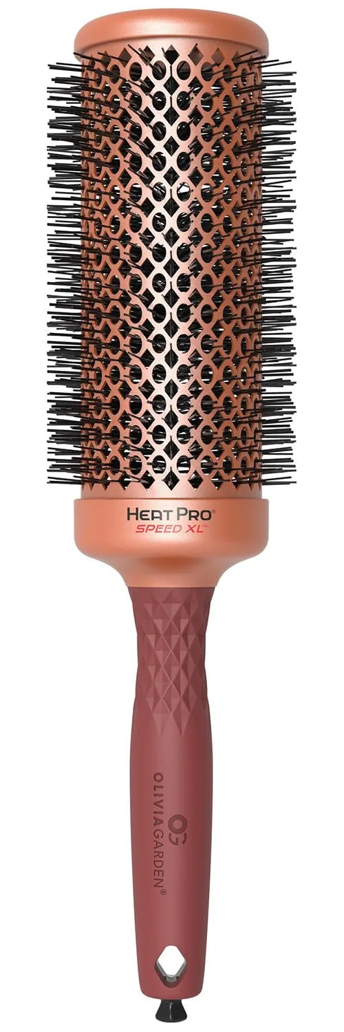 Термощетка Olivia Garden HeatPro Speed ​​XL - удлиненная круглая термощетка для волос - не электрическая - профессиональная керамическая щетка для укладки нормальных и густых волос 5,4 см