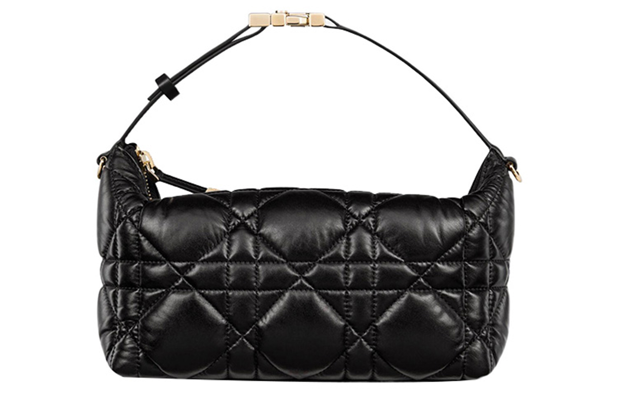 

DIOR Кожаная сумка клатч средний женский черный