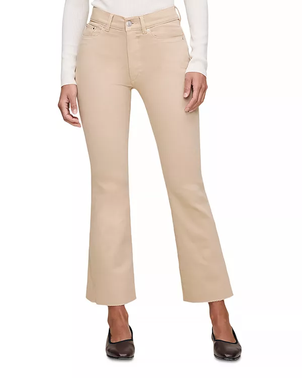 

Джинсы Bridget с высокой посадкой и эффектом скругления щиколотки, цвет миндаль. Dl1961, бежевый