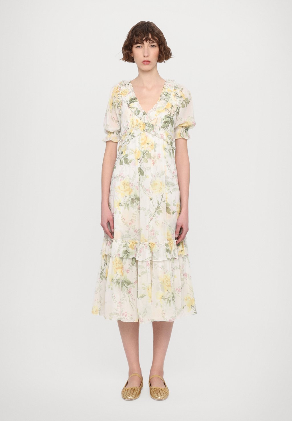 

Коктейльное/вечернее платье ROSE SHORT SLEEVE BALLERINA DRESS Needle & Thread, мультиколор