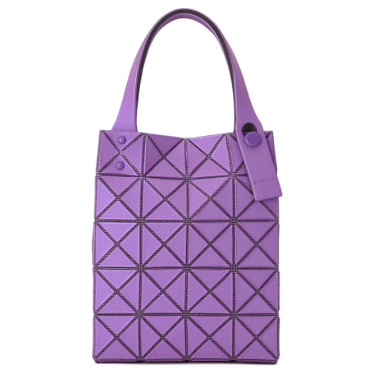 

ISSEY MIYAKE Люксент Бокси Бондед ПВХ Смола Женская Мини Сумка Фиолетовая