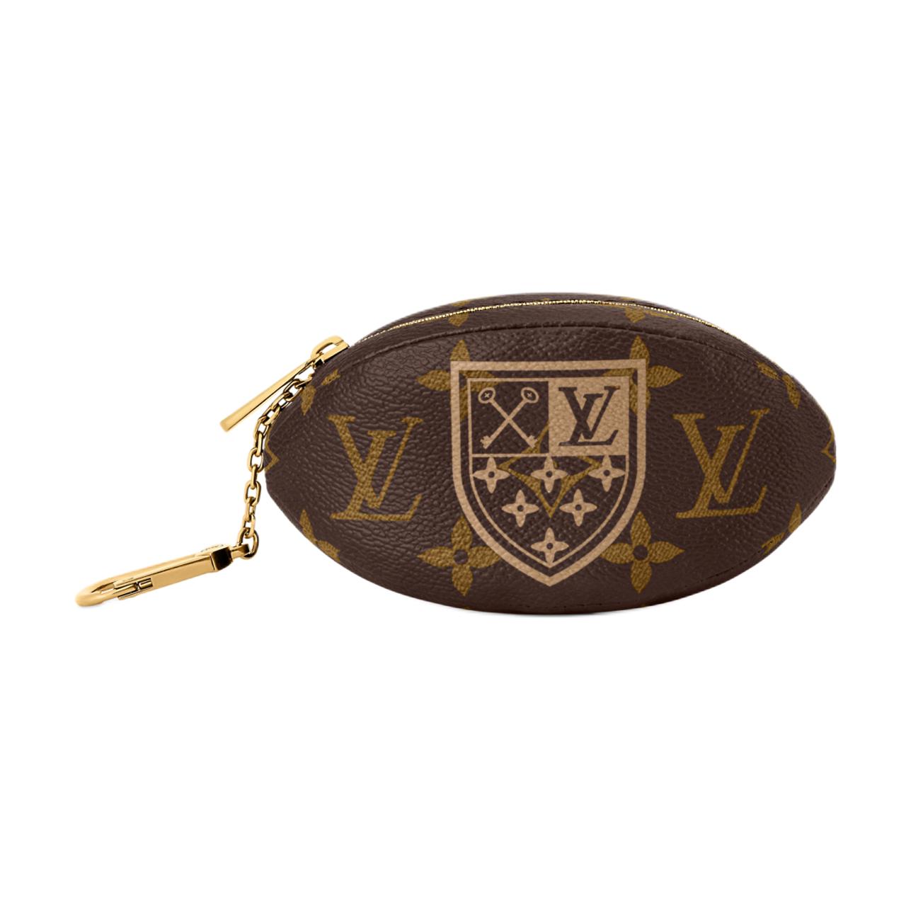 

LOUIS VUITTON Мужской брендовый кошелек для монет из кожи коричневого цвета