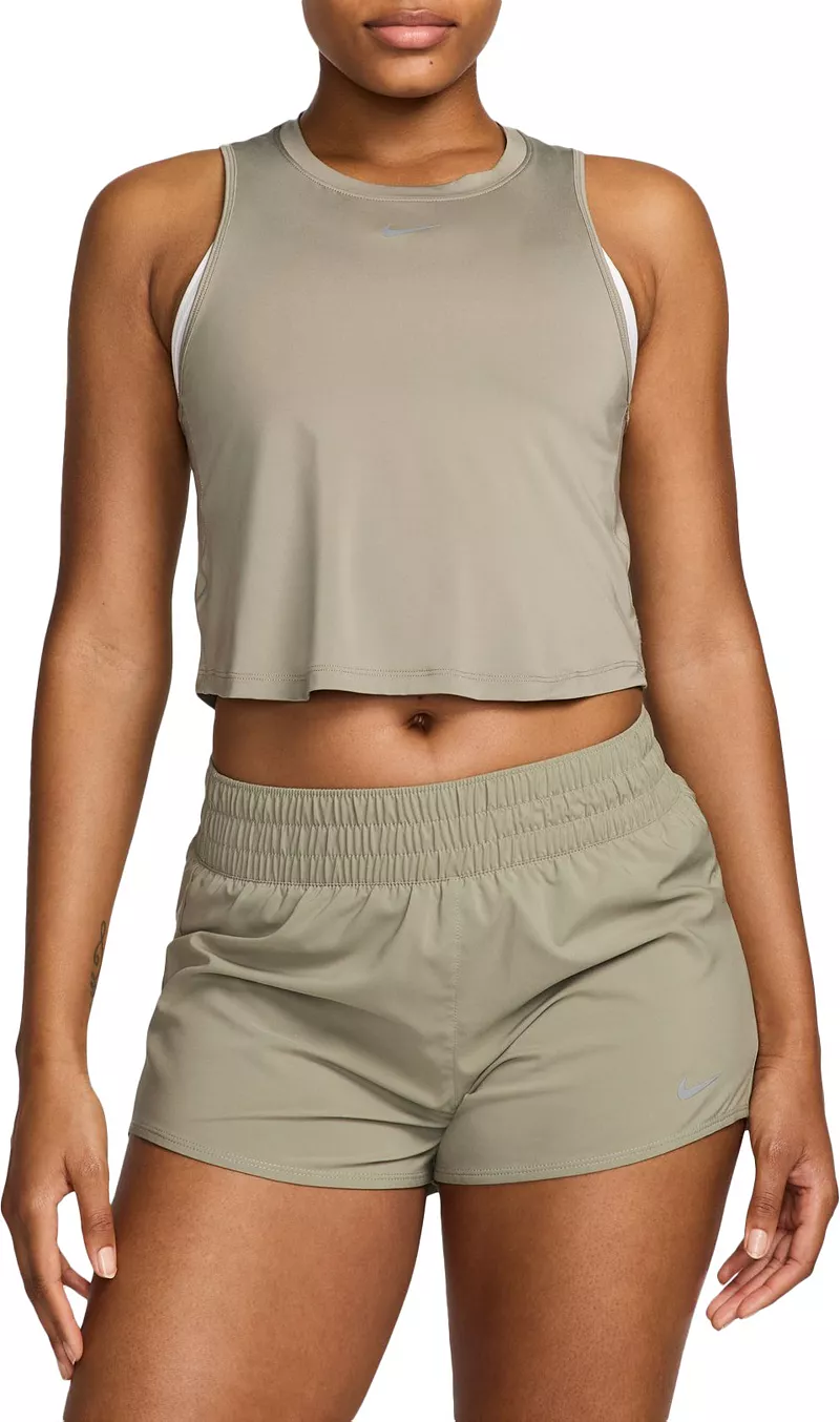 

Женская укороченная майка Nike One Classic Dri-FIT, цвет Light Army
