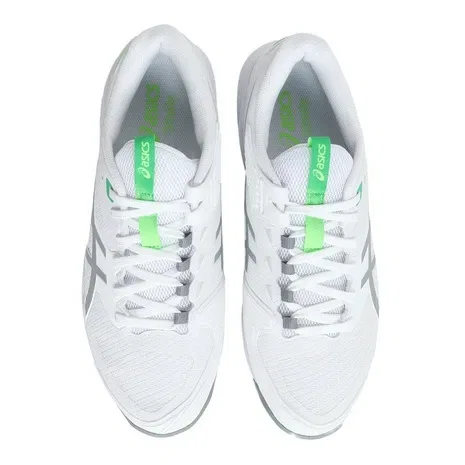 Мужские теннисные кроссовки для грунта «Solution Speed FF 4» от ASICS, White X Green — фото 2