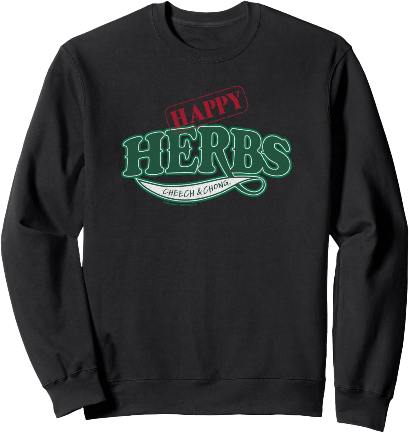 

Толстовка с логотипом Cheech & Chong Happy Herbs Company, черная, Черный, Толстовка с логотипом Cheech & Chong Happy Herbs Company, черная