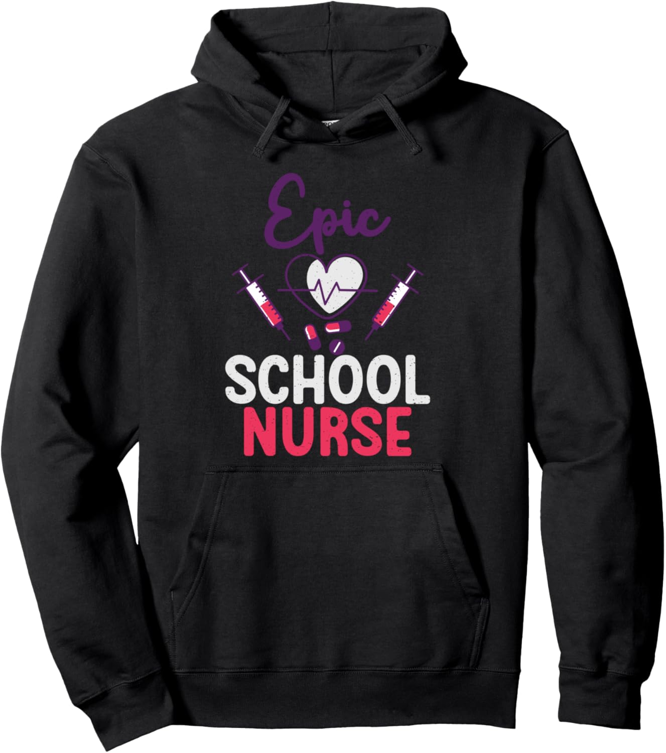 

Худи Эпичная школьная медсестра School Nurse Gifts, черный