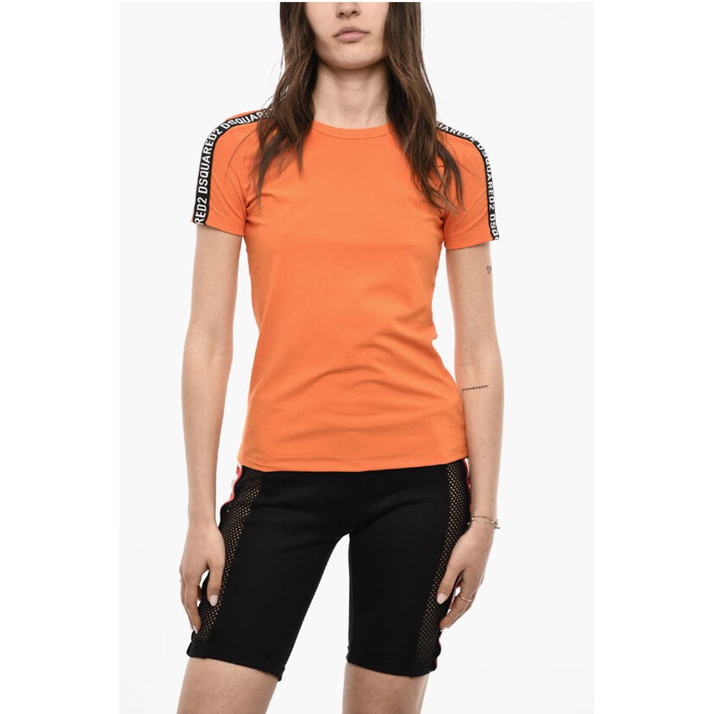 

UNDERWEAR Однотонная футболка с логотипами Dsquared2, Orange