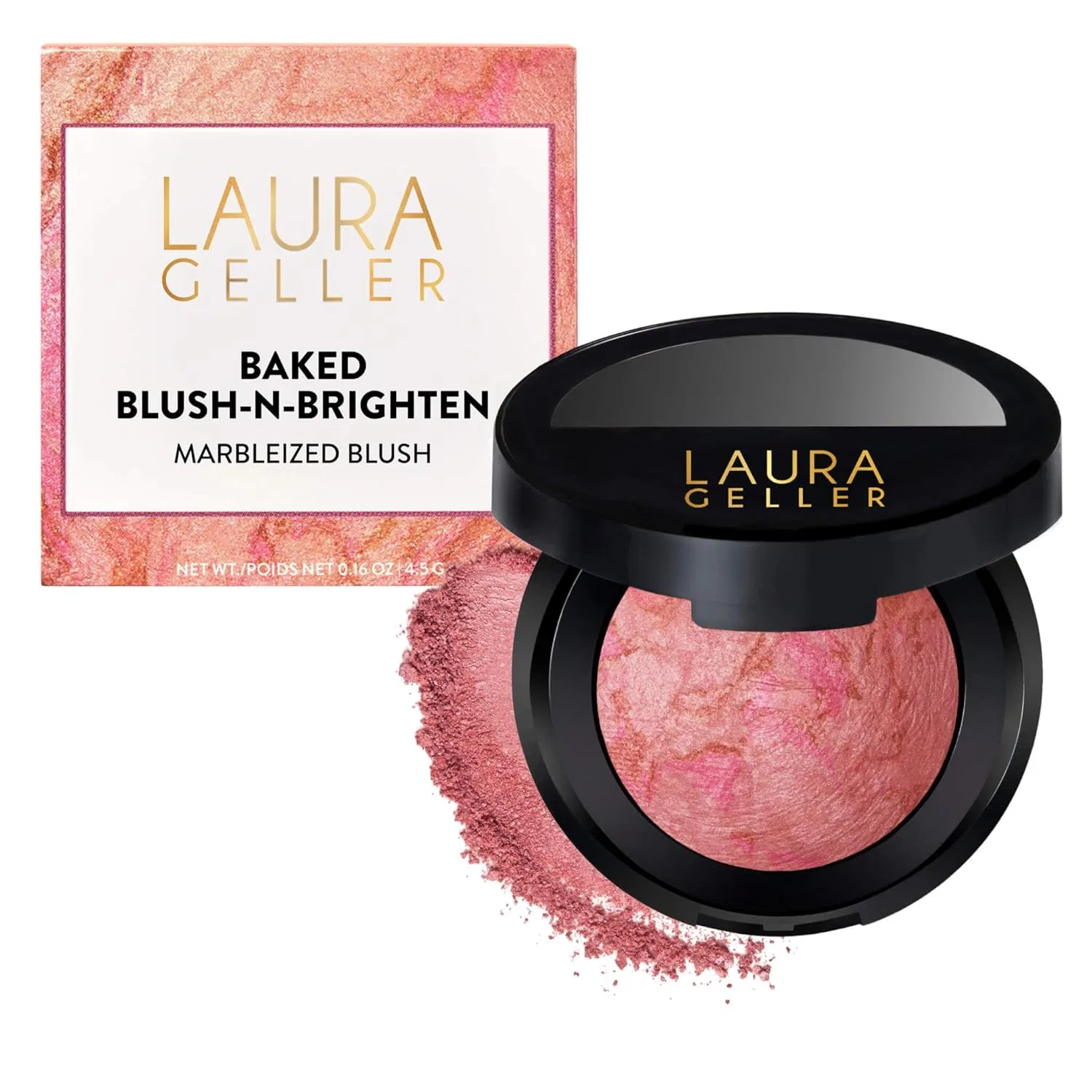 Запеченные румяна «Baked Blush-N-Brighten» от Laura Geller Beauty Laura Geller Beauty, Pink Buttercream (Natural Finish)