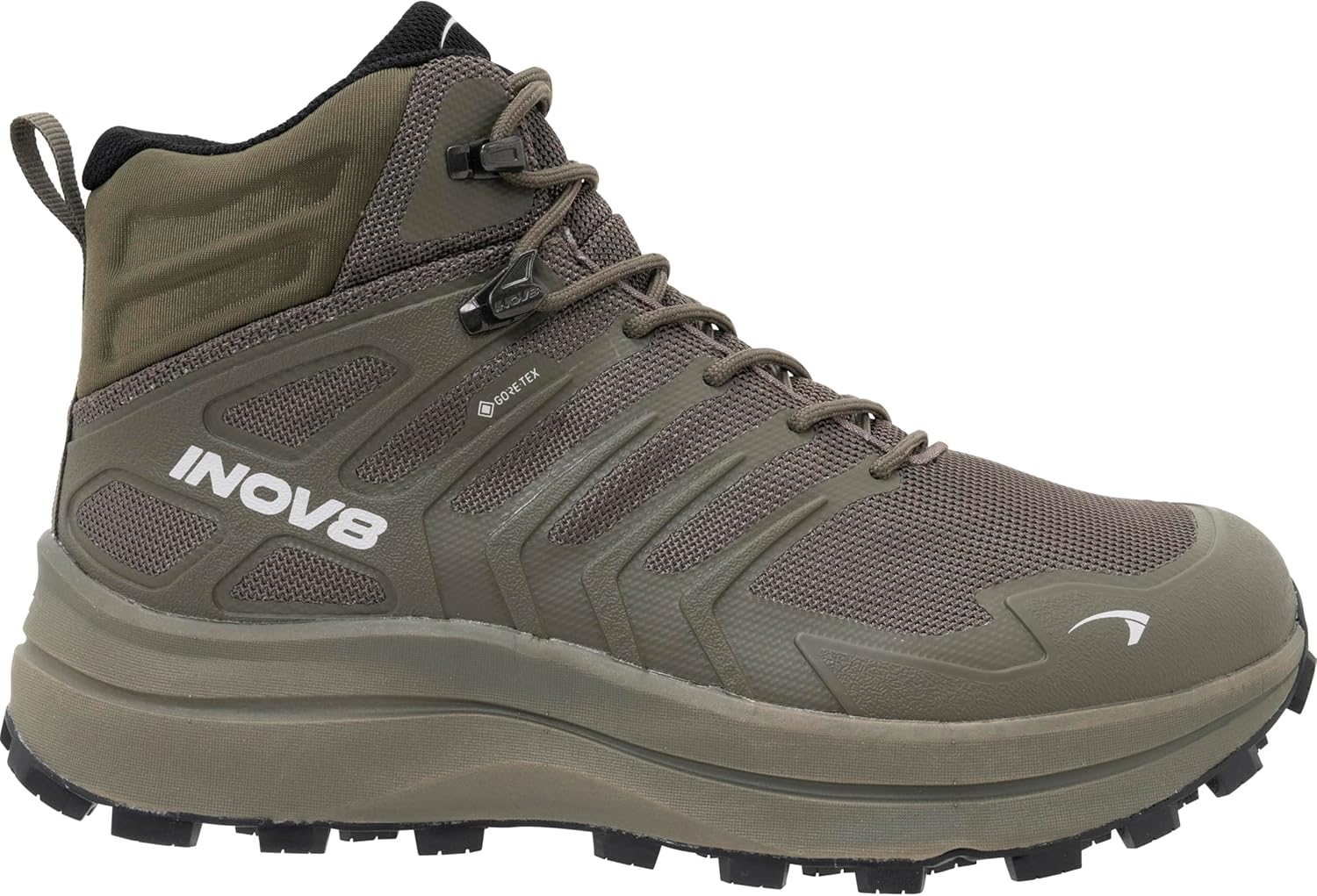 Походные ботинки INOV8 Roclite MAX MID GTX MS, водонепроницаемые Gore-TEX, средней высоты, Khgr(no5ssz62m) — фото 2