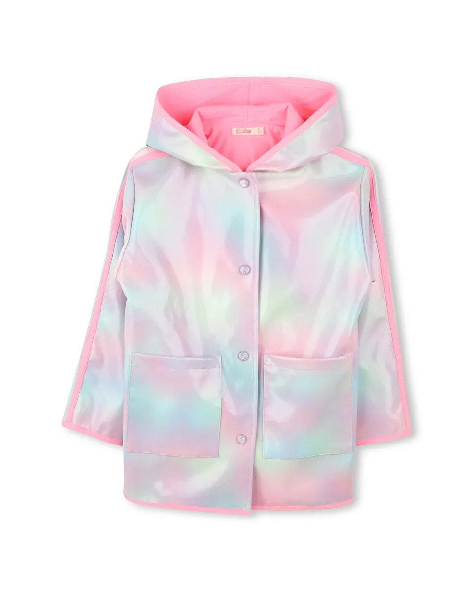 

Девичий плащ с капюшоном и накладными карманами Billieblush, многоцветный