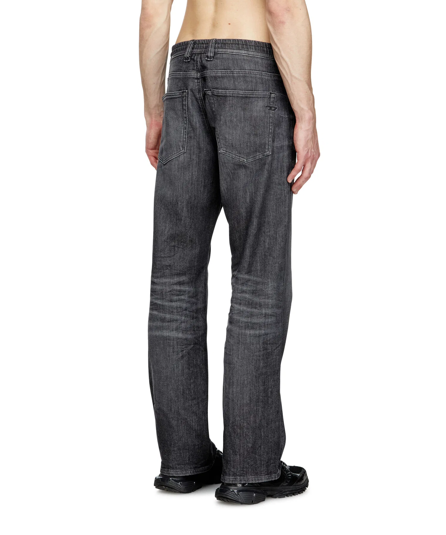 Мужские черные джинсовые джинсы-джоггеры свободного кроя 2080 D-REEL JOGG — фото 2
