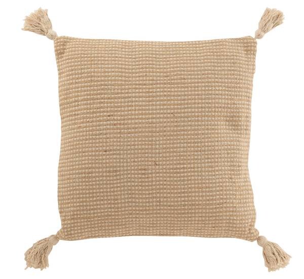 

Подушка J-LINE Coco Ethnic, 45x45x45 см, бежевый