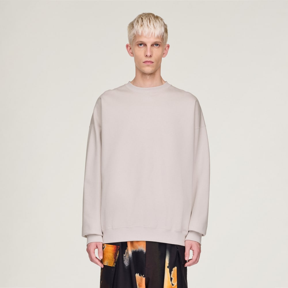 

Толстовка Adidas Y-3 Brushed Terry Crew Sweatshirt, цвет Chalk Pearl