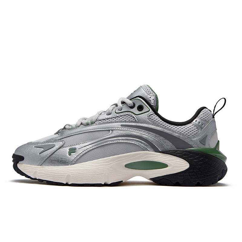 

Кроссовки RING Shock Absorbers Low Top, мужские, серо-серебристые FILA FUSION, Arctic Wolf Gray/Moon Gray
