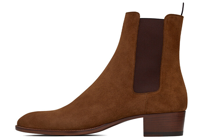 

Ботинки мужские Saint Laurent Wyatt Chelsea, коричневый