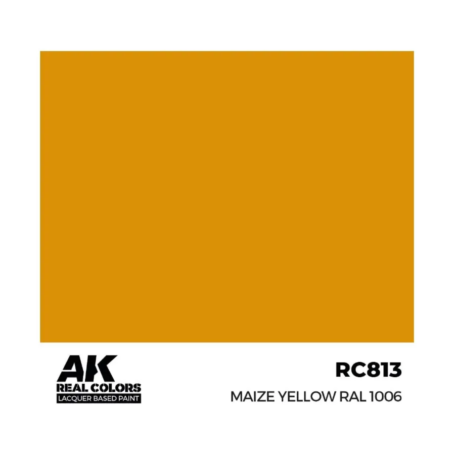 

Кукурузно-желтый RAL 1006, Paint - Real Color, Dropper Bottles (AK-Interactive)