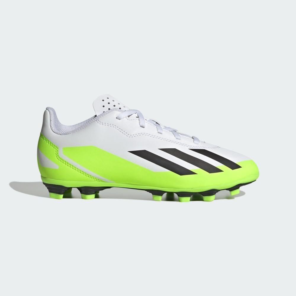 Детские кроссовки Adidas X Crazylight.4 Flexible Ground (унисекс), белый/черный — фото 2