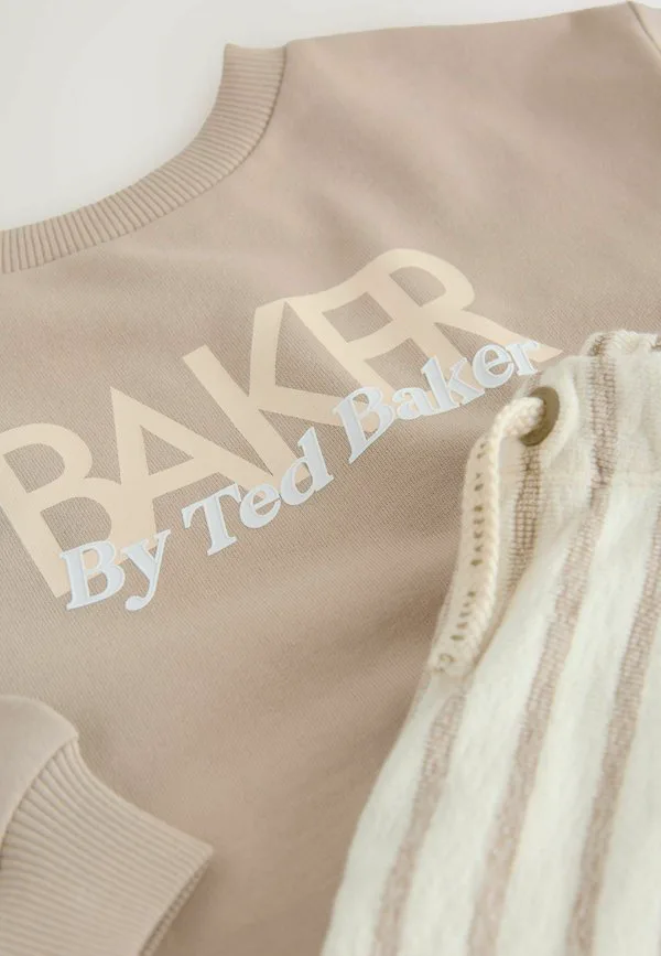Толстовка в полоску стандартного кроя Baker By Ted Baker, Stone — фото 4
