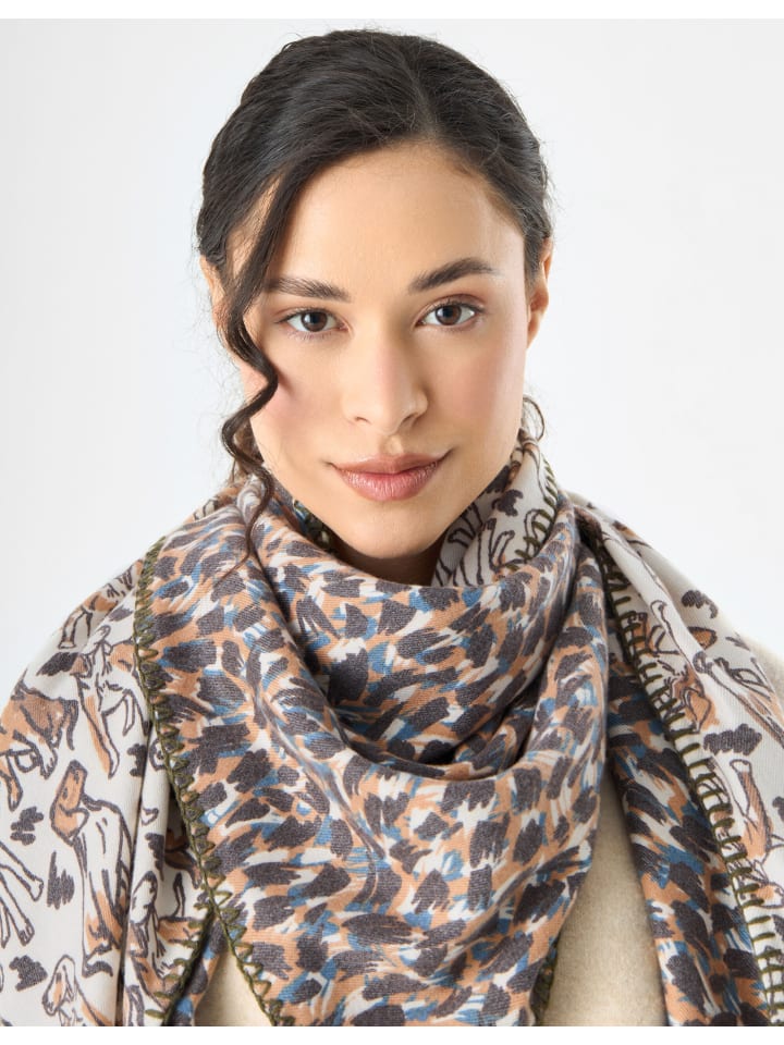 

Треугольный шарф цвета верблюжьей шерсти Codello