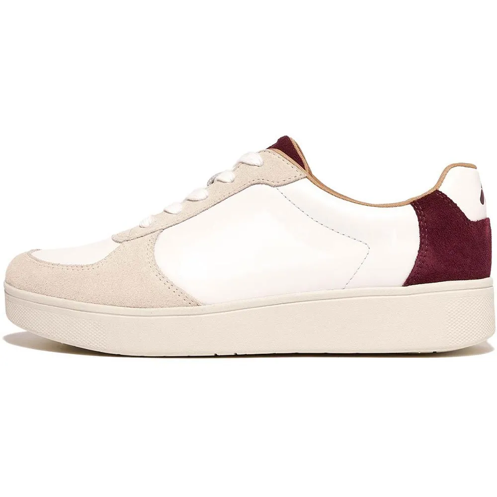 Кроссовки Fitflop Rally Leather/Suede Panel, бежевый