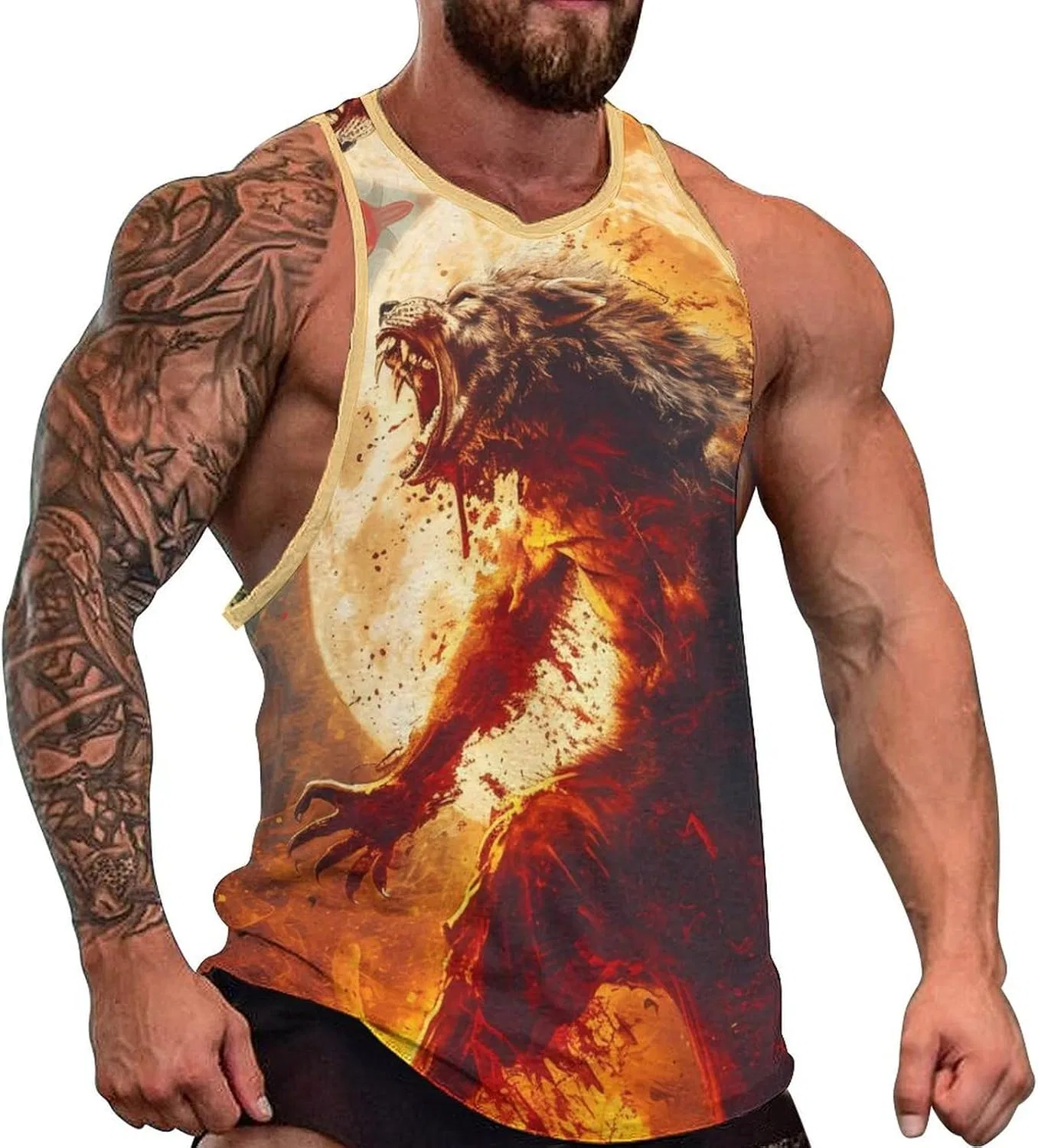 Майка с принтом Greek Mythology, Wolf