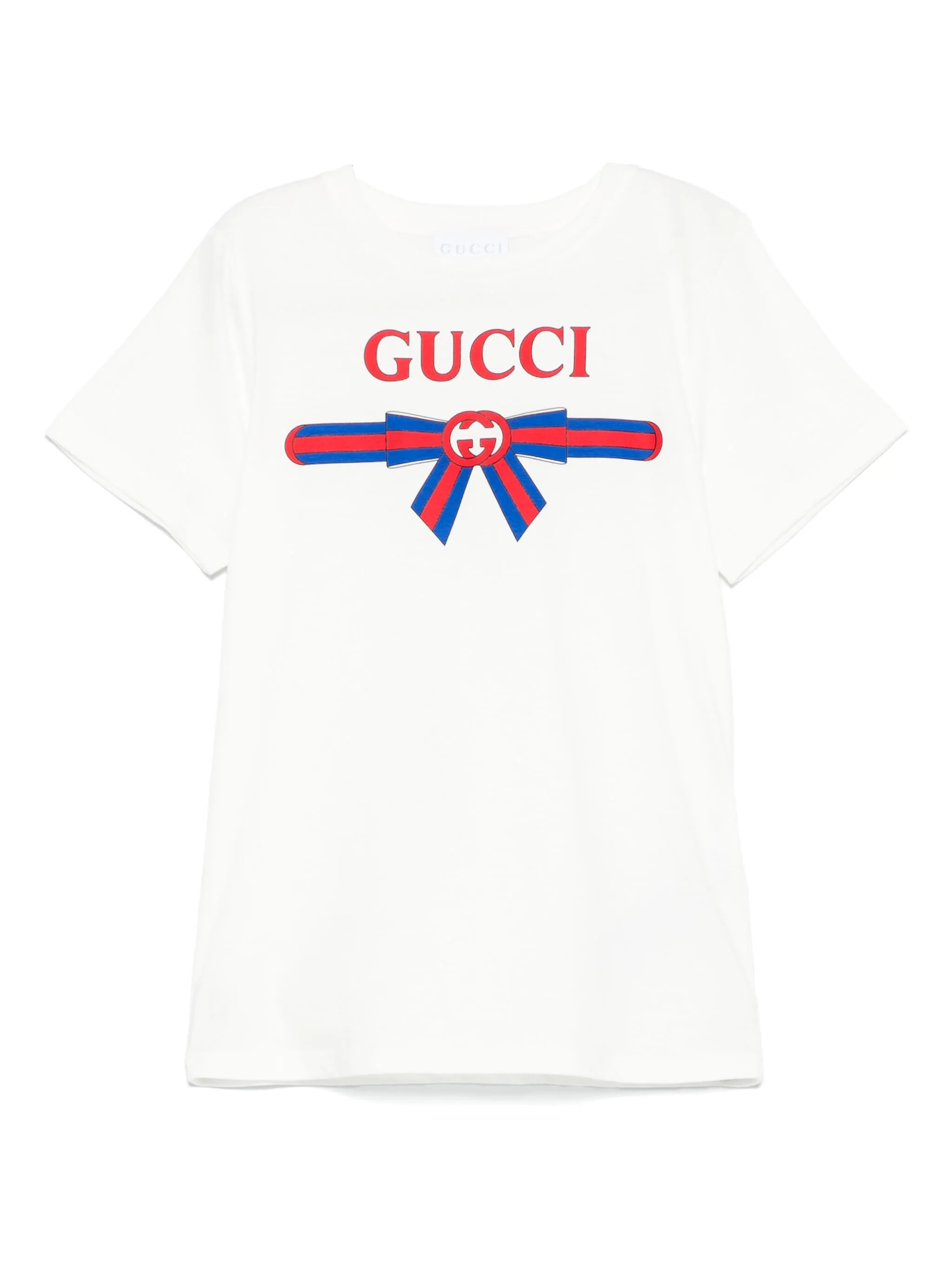 

Футболка с логотипом Gucci Kids, белый