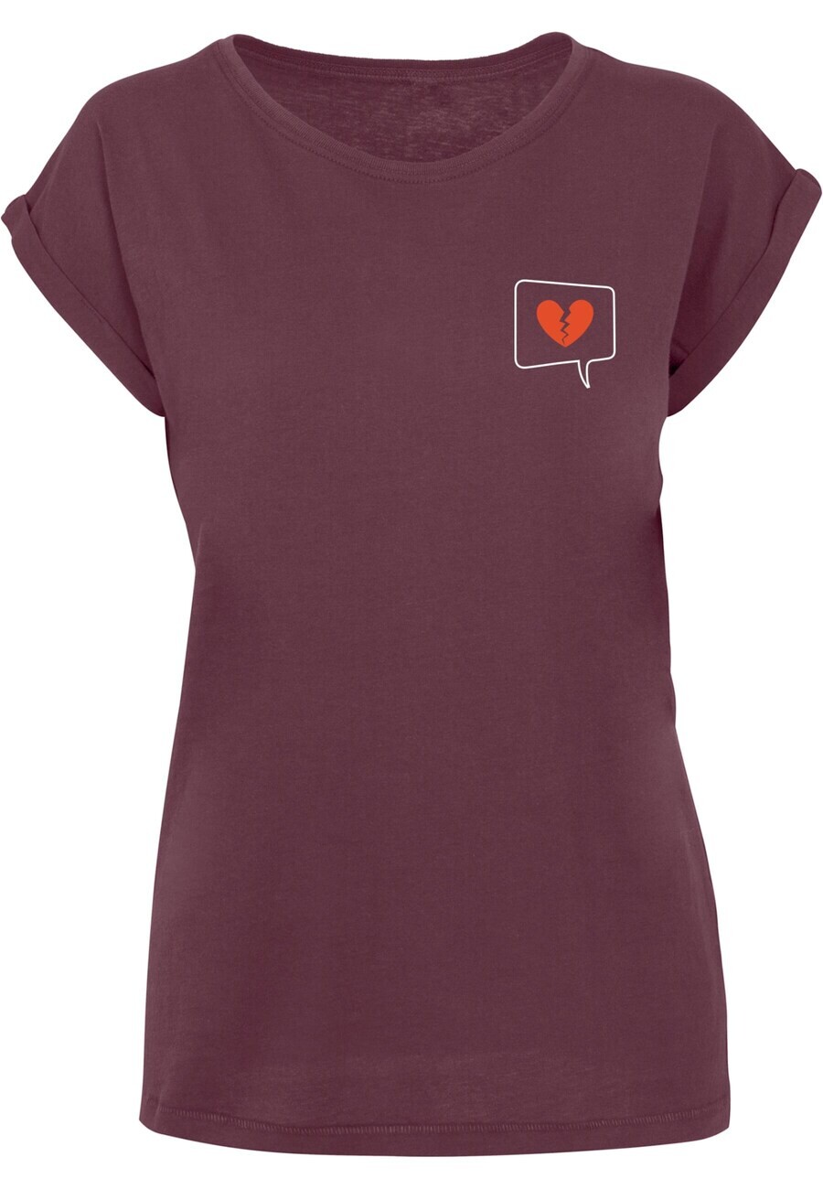 

Футболка Merchcode HEARTBREAK X, цвет Red/Burgundy