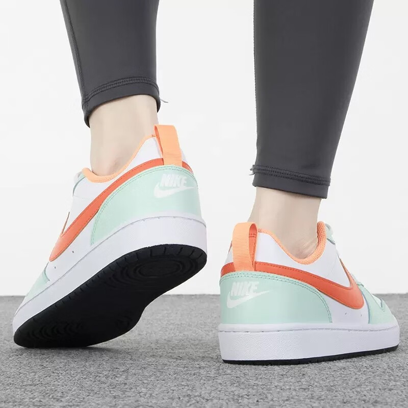 Nike Кроссовки Court Borough Low 2 Mint Foam Safety Orange GS — фото 4