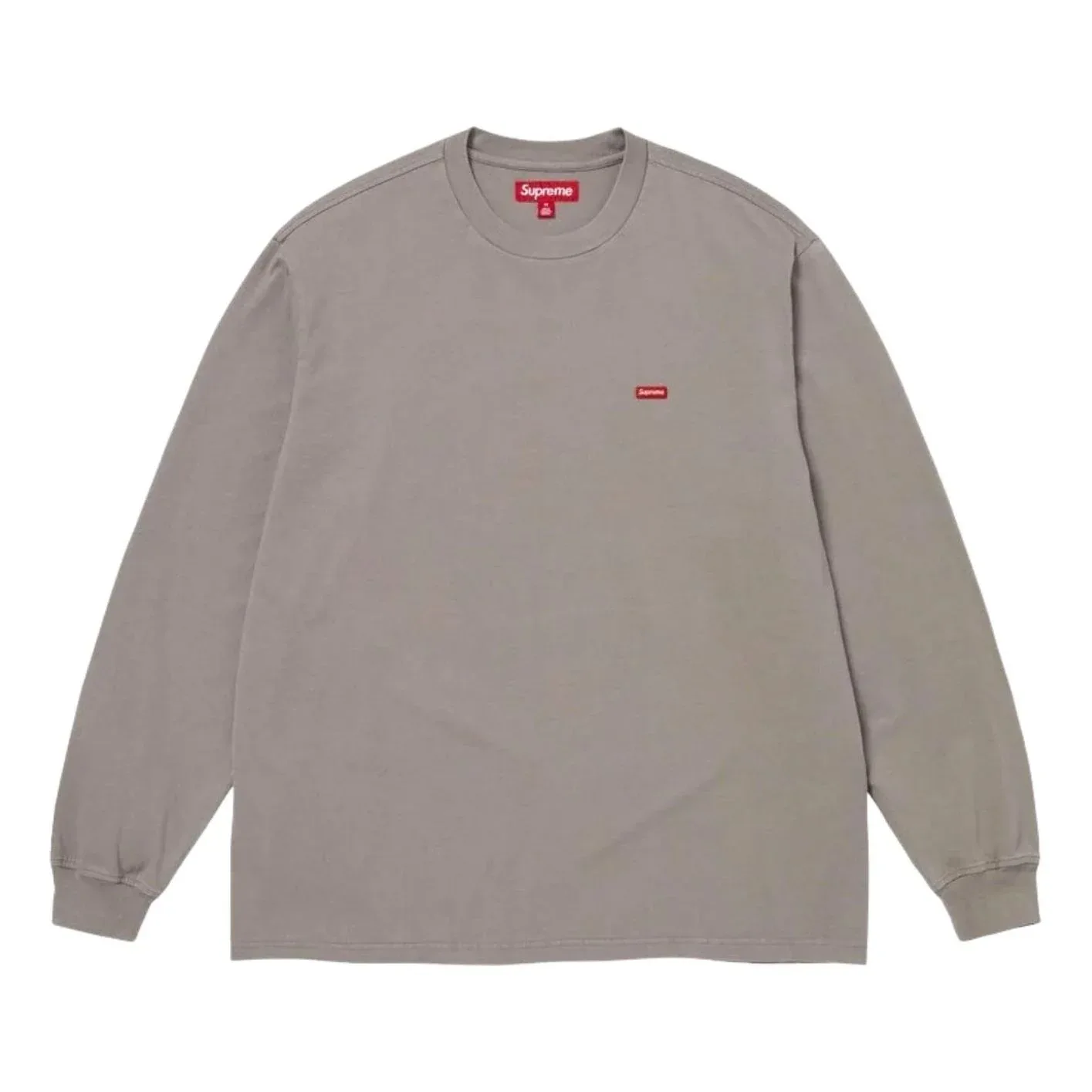 Футболка Supreme SS26 Small Box с длинными рукавами, цвет «серый»